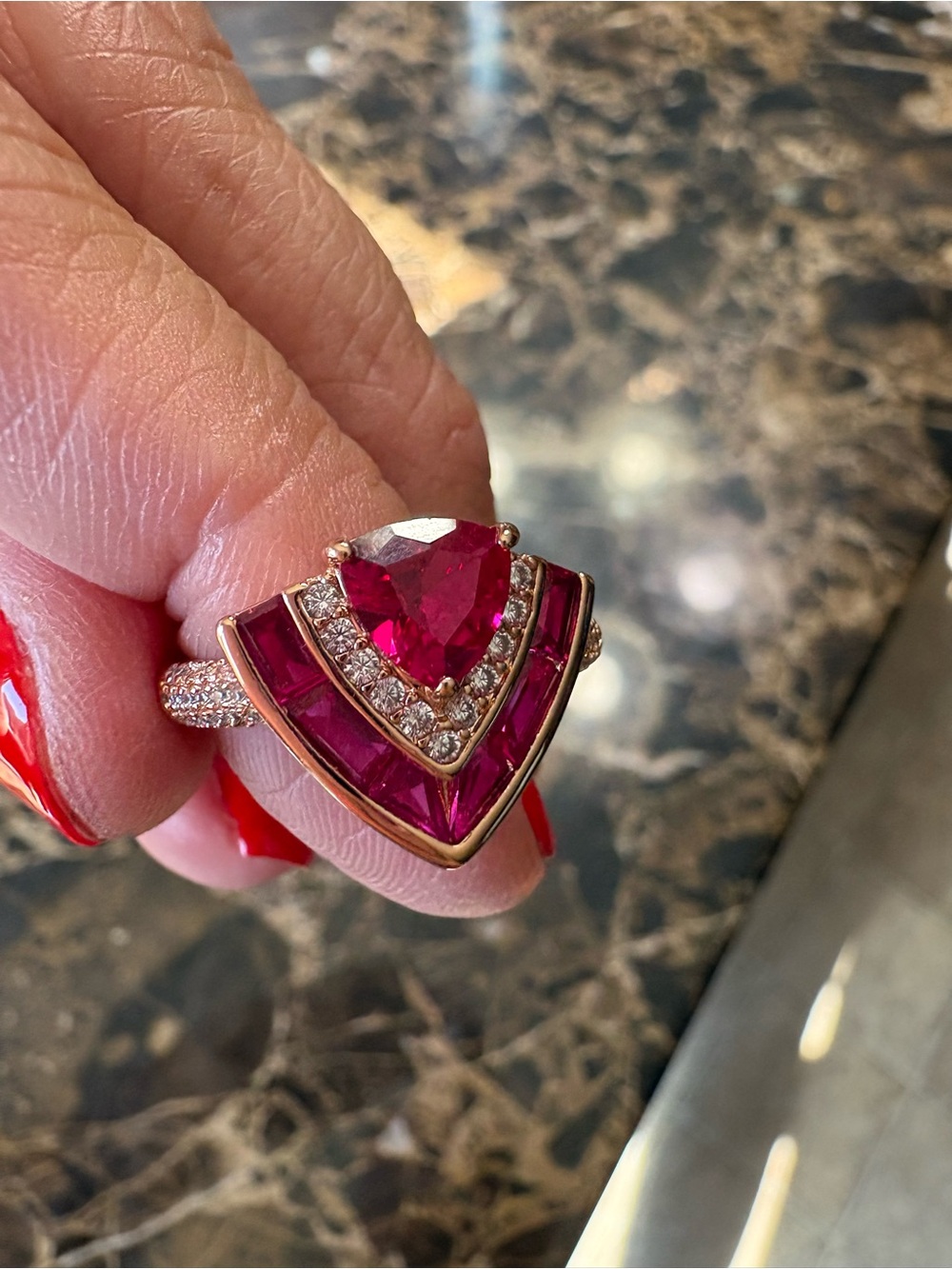 Bp- Rose Gold- size 8- July birthday- NO BAG OR TAG